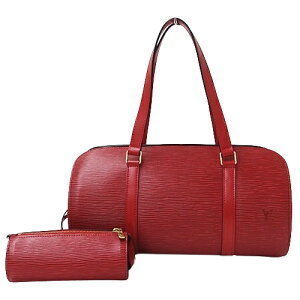 Louis Vuitton Epi Leather Handbag Castilian Red Pouch